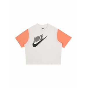 Nike Sportswear Tričko  biela / koralová / čierna
