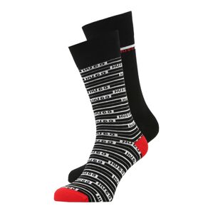 HUGO Ponožky  čierna / biela / červená