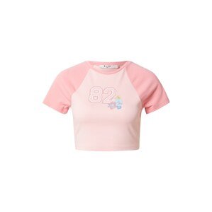 NA-KD Tričko  ružová / svetloružová / zmiešané farby