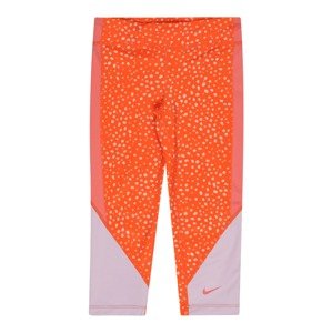 NIKE Športové nohavice  oranžová / svetlofialová / staroružová
