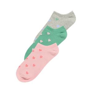 GAP Ponožky  sivá melírovaná / zelená / ružová