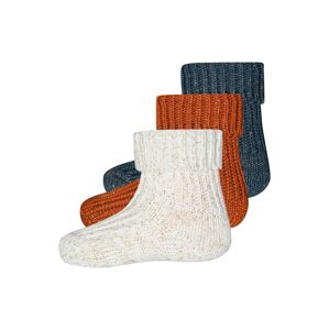 EWERS Ponožky  hrdzavohnedá / biela melírovaná / námornícka modrá