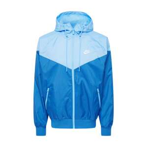 Nike Sportswear Prechodná bunda  nebesky modrá / svetlomodrá / biela