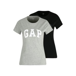 Gap Petite Tričko 'FRANCHISE'  čierna / sivá melírovaná / biela / antracitová