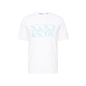SCOTCH & SODA Tričko  biela / svetlomodrá