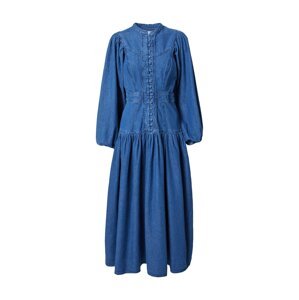 Warehouse Košeľové šaty 'Western'  modrá denim