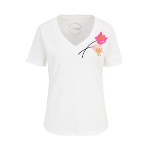 TAIFUN Tričko  zmiešané farby / biela melírovaná