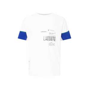 Lacoste Sport Funkčné tričko  biela / čierna / modrá