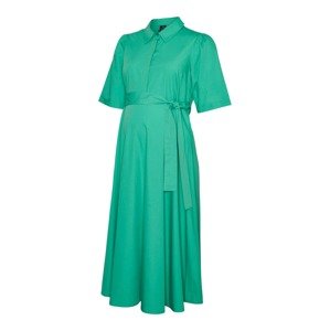 Vero Moda Maternity Košeľové šaty 'TATHY'  zelená