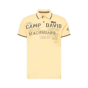 CAMP DAVID Tričko  žltá / svetlomodrá / čierna