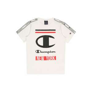 Champion Authentic Athletic Apparel Tričko  biela / krvavo červená / čierna