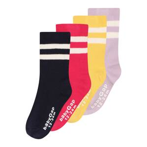 GAP Ponožky  čierna / svetločervená / žltá / levanduľová / prírodná biela