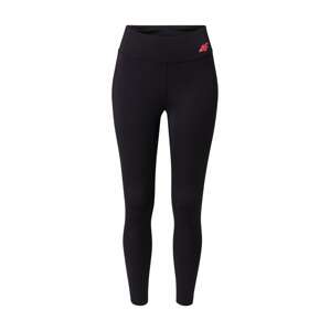 4F Športové nohavice  svetloružová / čierna