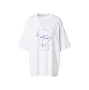 Monki Oversize tričko 'Cissi'  biela / indigo