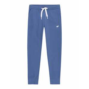 4F Športové nohavice  modrá / biela