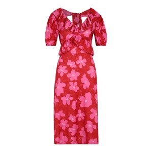 Dorothy Perkins Petite Letné šaty  svetloružová / červená