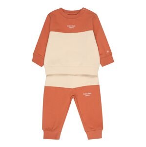 Calvin Klein Jeans Set  oranžová / béžová