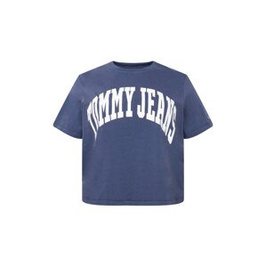 Tommy Jeans Curve Tričko  modrá / biela