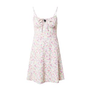 Gina Tricot Letné šaty 'Lili'  svetložltá / mätová / ružová / pastelovo ružová / biela