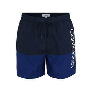 Calvin Klein Swimwear Plavecké šortky  námornícka modrá / tmavomodrá / biela