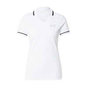 EA7 Emporio Armani Funkčné tričko  biela / námornícka modrá