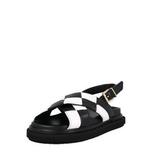 Alohas Sandále 'Marshmallow'  čierna / biela