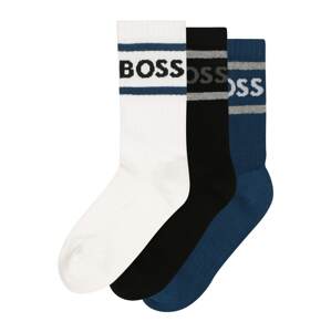 BOSS Black Ponožky  enciánová / sivá melírovaná / čierna / biela