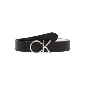 Calvin Klein Opasky 'RE-LOCK'  čierna / strieborná / biela