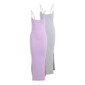 Missguided Maternity Letné šaty  sivá melírovaná / fialová