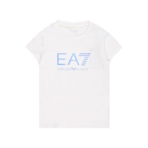 EA7 Emporio Armani Tričko  biela / modrá