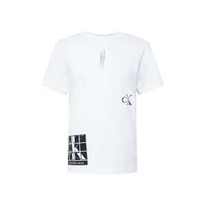 Calvin Klein Jeans Tričko 'URBAN'  biela / čierna