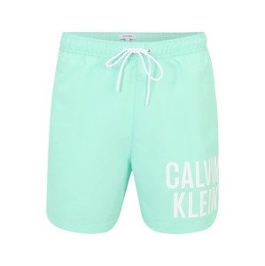 Calvin Klein Swimwear Plavecké šortky  biela / nefritová