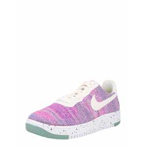 Nike Sportswear Nízke tenisky 'Air Force 1 Crater'  zelená / tmavofialová / ružová / svetloružová / biela