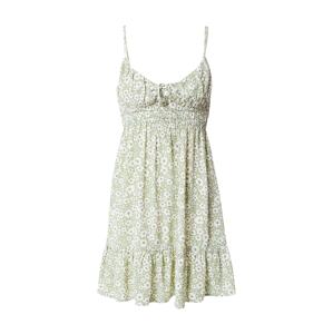 Cotton On Letné šaty  sivá melírovaná / svetlozelená / biela