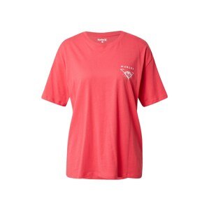 Hurley Funkčné tričko 'OMEN'  ružová / biela