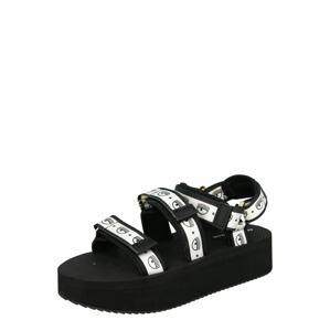 Chiara Ferragni Remienkové sandále  čierna / biela / vodová