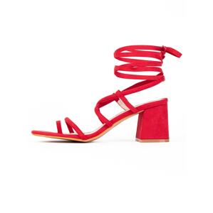 Celena Remienkové sandále  červená