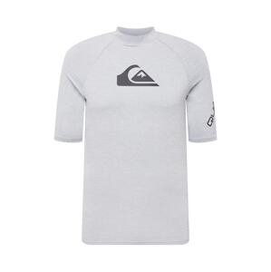 QUIKSILVER Funkčné tričko 'ALL TIME'  čierna / sivá melírovaná