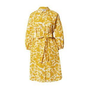 Essentiel Antwerp Košeľové šaty 'Bemerald'  žltá / biela