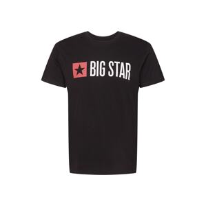 Big Star Tričko 'QUADO'  čierna / biela / červená