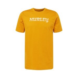 Hurley Funkčné tričko  zlatá žltá / biela