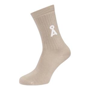 ARMEDANGELS Ponožky 'SAAMU'  svetlobéžová / biela