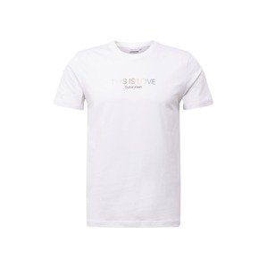 Calvin Klein Tričko 'Pride Love'  zmiešané farby / biela