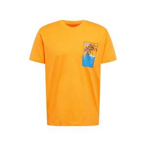 EDC BY ESPRIT Tričko  oranžová / modrá / tmavomodrá