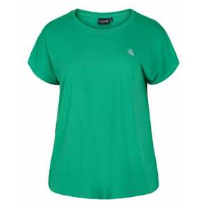 Active by Zizzi Funkčné tričko  svetlosivá / trávovo zelená