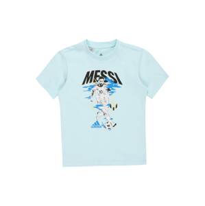 ADIDAS PERFORMANCE Funkčné tričko 'Messi'  azúrová / nebesky modrá / čierna / biela