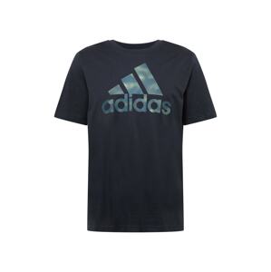 ADIDAS SPORTSWEAR Funkčné tričko  kaki / tmavozelená / čierna