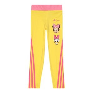 ADIDAS SPORTSWEAR Športové nohavice  žltá / ružová / čierna / biela