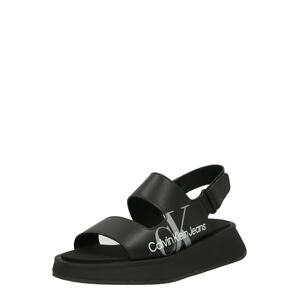 Calvin Klein Jeans Sandále  sivá / čierna