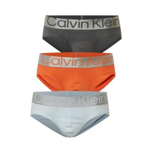 Calvin Klein Underwear Nohavičky 'Steel'  pastelovo modrá / oranžová / sivá / striebornosivá